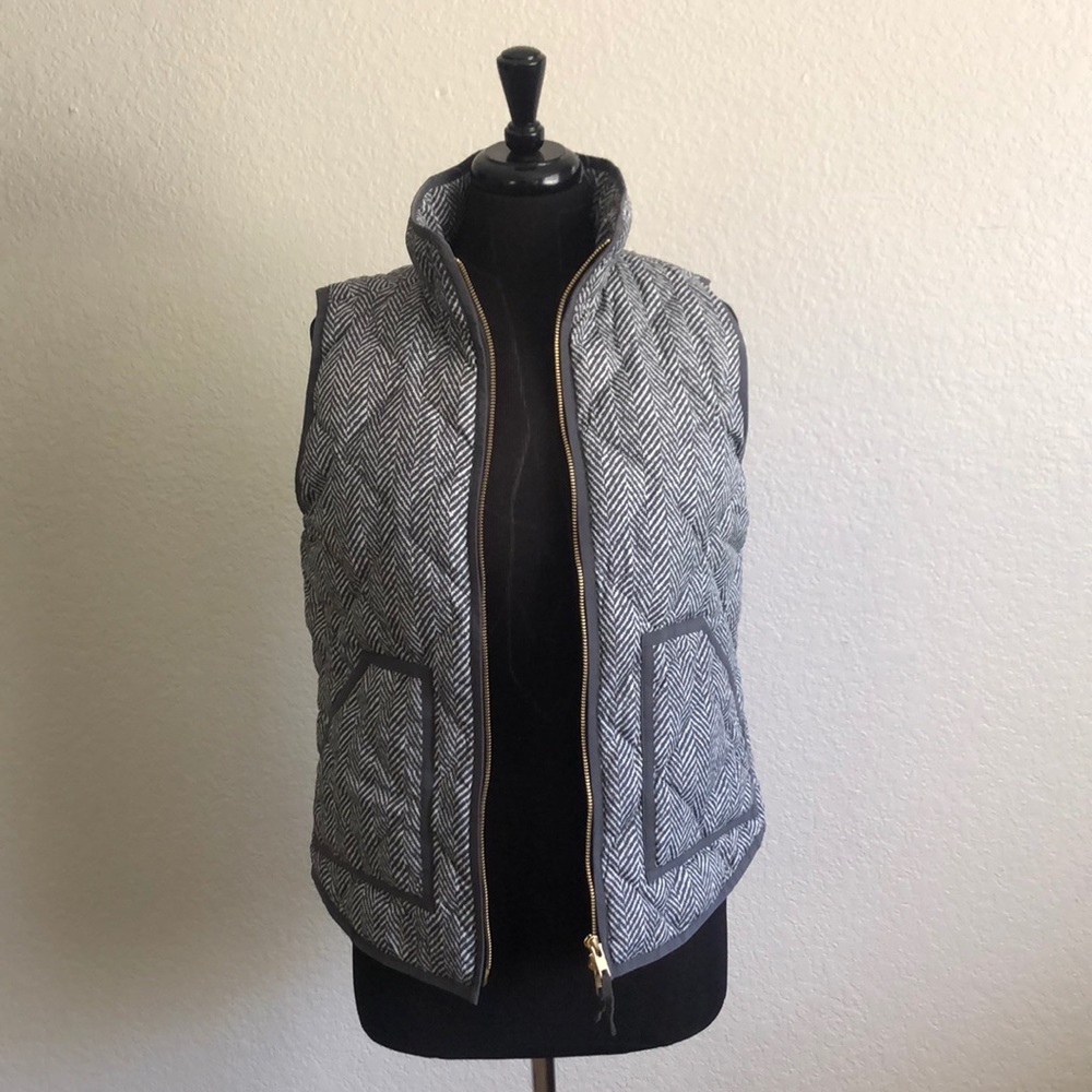 J. Crew Herringbone Excursion Vest